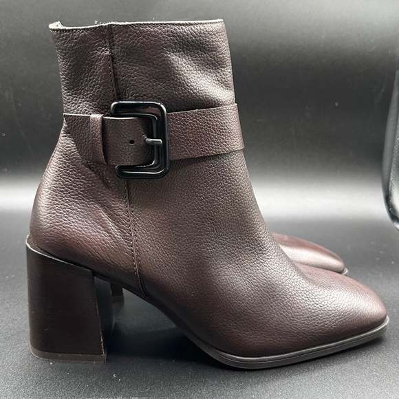 Paul Green Shoes - Paul Green Brown Pebbled Leather Nirvana Bootie